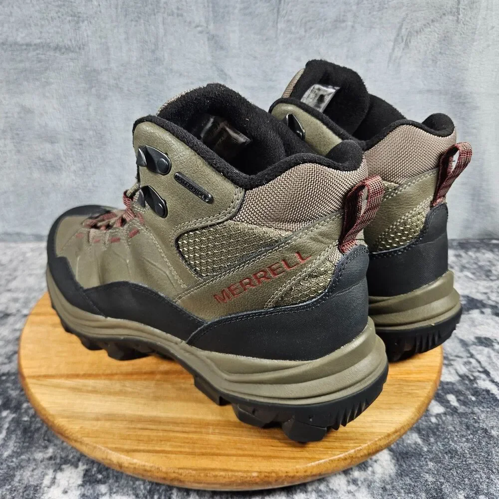 Merrell Thermo Chill Mid Brown Waterproof Boots Insulated Hiking Men's Size 10